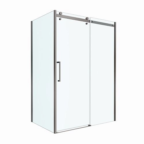 Душевой уголок BelBagno MARINO-2-AH-1-150/90-C-GM 150x90 см, профиль оружейная сталь, стекло прозрачное Душевой уголок BelBagno MARINO-2-AH-1-150/90-C-GM 150x90 см, профиль оружейная сталь, стекло прозрачное