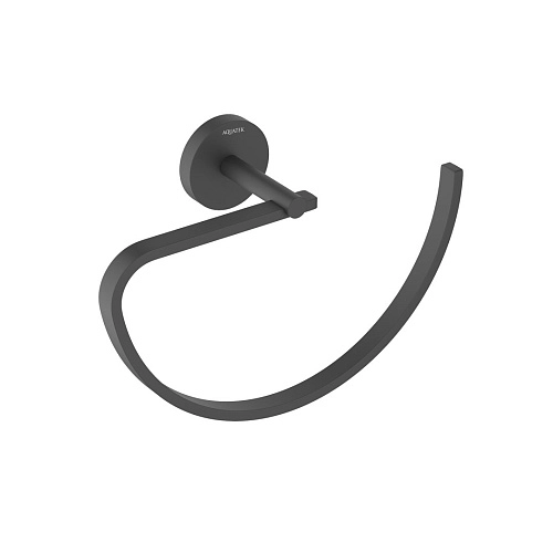 Полотенцедержатель Aquatek БЕТТА AQ4621MB черный матовый Полотенцедержатель Aquatek БЕТТА AQ4621MB черный матовый