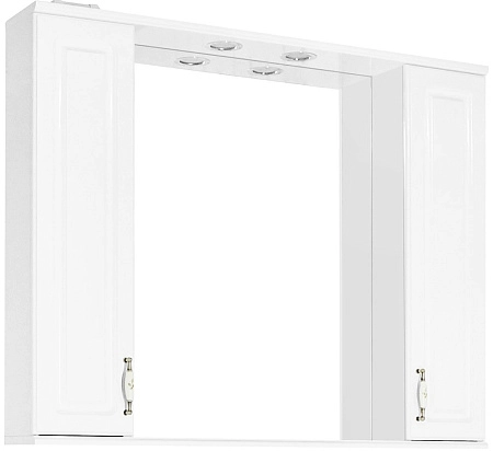 Зеркальный шкаф Style Line Олеандр-2 1000/С, белый ЛС-00000583 Зеркальный шкаф Style Line Олеандр-2 1000/С, белый ЛС-00000583