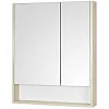 Зеркальный шкаф Aquaton Сканди 70 белый, дуб верона 1A252202SDB20