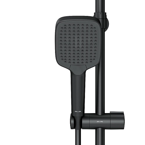 Душевая система AM.PM Func F078F522 с термостатом, черная Душевая система AM.PM Func F078F522 с термостатом, черная