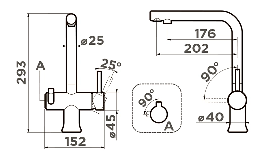 Смеситель для кухни Omoikiri Hotaru-CH-WH 4994051 Смеситель для кухни Omoikiri Hotaru-CH-WH 4994051