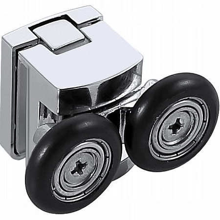 Душевая дверь Aquatek двухэлементная, раздвижная1200x2000 профиль черный, стекло прозрачное AQ ARI R AQ ARI RA 12020BL