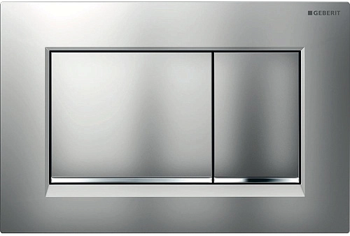 Клавиша смыва Geberit 115.883.JQ.1 Sigma 30 (не остаются отпечатки пальцев) хром матовый/вставка хром Клавиша смыва Geberit 115.883.JQ.1 Sigma 30 (не остаются отпечатки пальцев) хром матовый/вставка хром