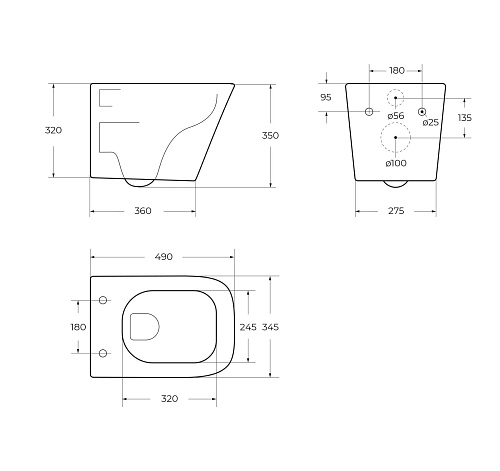 Унитаз подвесной BelBagno ARDENTE-R BB520CH-TOR/SC безободковый c сиденьем Унитаз подвесной BelBagno ARDENTE-R BB520CH-TOR/SC безободковый c сиденьем