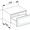 Тумба под раковину Keuco Edition 11 31322YY0000, 700х350х535 мм Тумба под раковину Keuco Edition 11 31322YY0000, 700х350х535 мм