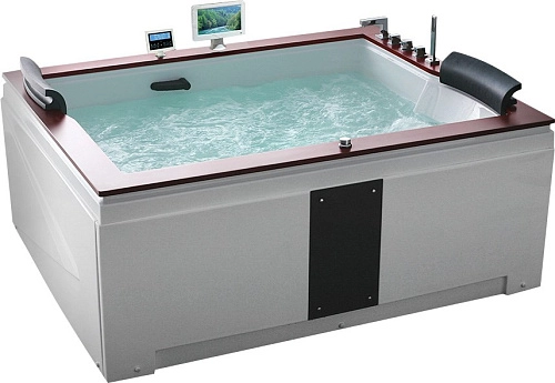 Акриловая ванна Gemy G9052 II O R 186x151 прямоугольная, правая, гидромассажная Акриловая ванна Gemy G9052 II O R 186x151 прямоугольная, правая, гидромассажная