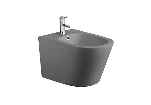 Биде подвесное Aquatek ВЕГА AQ1057-MG 530x360x330, цвет серый матовый Биде подвесное Aquatek ВЕГА AQ1057-MG 530x360x330, цвет серый матовый