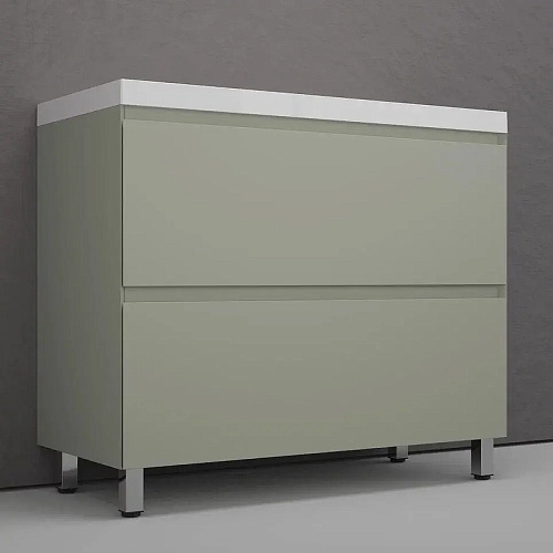 Тумба под раковину Style Line Манхэттен 100 см ЛС-00002370 напольная, олива Тумба под раковину Style Line Манхэттен 100 см ЛС-00002370 напольная, олива