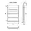 Полотенцесушитель водяной Lemark Linara LM04810 П10 500x800 Полотенцесушитель водяной Lemark Linara LM04810 П10 500x800