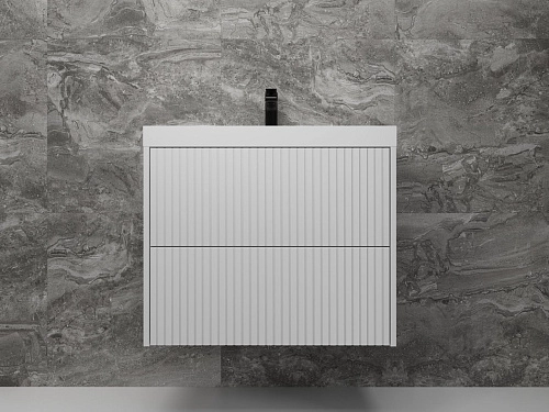 Тумба под раковину Style Line Стокгольм 70, Classic 70 белый рифленый софт, PUSH подвесная ЛС-00002313 Тумба под раковину Style Line Стокгольм 70, Classic 70 белый рифленый софт, PUSH подвесная ЛС-00002313