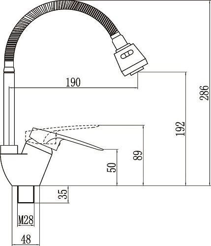 Смеситель для кухни Fmark FM4304 Смеситель для кухни Fmark FM4304