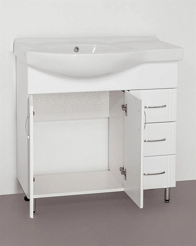 Тумба под раковину Style Line Эко Стандарт 25 (3 ящ.) ЛС-00000109 Тумба под раковину Style Line Эко Стандарт 25 (3 ящ.) ЛС-00000109