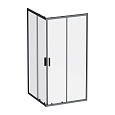 Душевой уголок AM.PM Gem W90G-403-100100-BT 100x100 черный матовый, стекло прозрачное