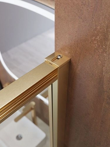 Душевая дверь CEZARES LUX-B-FS-11-120-C-BORO 120 см, профиль брашированное золото, стекло прозрачное Душевая дверь CEZARES LUX-B-FS-11-120-C-BORO 120 см, профиль брашированное золото, стекло прозрачное