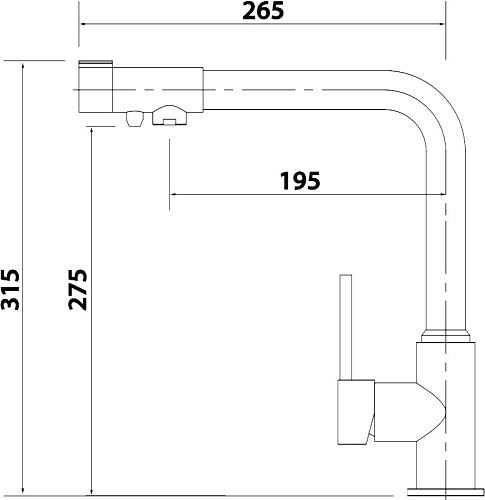 Смеситель для кухни Kaiser Teka 13044-10 с подключением к фильтру Смеситель для кухни Kaiser Teka 13044-10 с подключением к фильтру