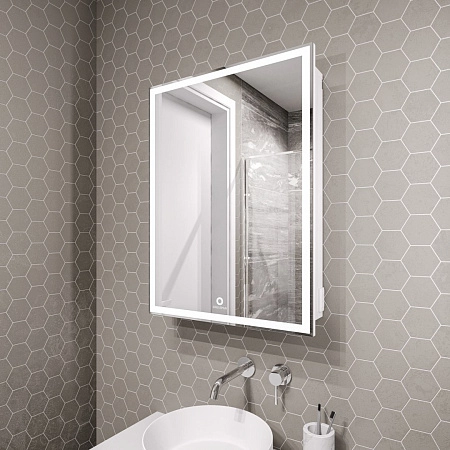 Зеркальный шкаф GROSSMAN &quot;МЕРКАДО-50 см&quot; Пр. с LED подсветкой 205005