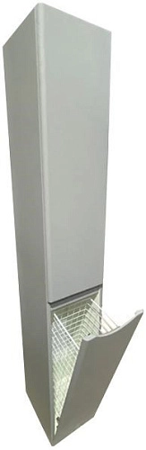 Шкаф-пенал Style Line Бергамо L с корзиной люкс PLUS серый СС-00002327 Шкаф-пенал Style Line Бергамо L с корзиной люкс PLUS серый СС-00002327