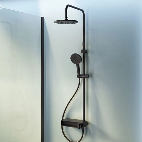 Душевая система AM.PM X-Joy F0785A622 верхний душ 220мм, черный Душевая система AM.PM X-Joy F0785A622 верхний душ 220мм, черный