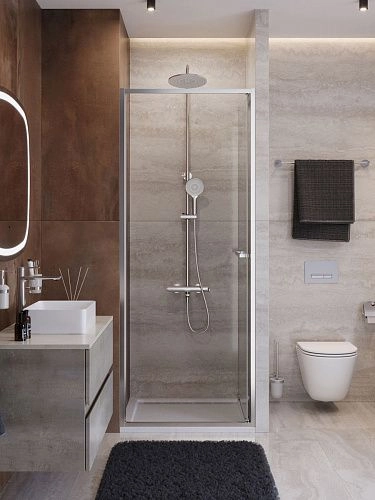 Душевая дверь CEZARES LUX-B-FS-1-80-C-CR 80 см, профиль хром, стекло прозрачное Душевая дверь CEZARES LUX-B-FS-1-80-C-CR 80 см, профиль хром, стекло прозрачное