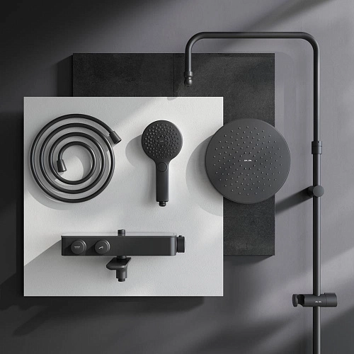 Душевая система AM.PM Inspire V2.0 F0750A522 с термостатом, верхний душ d 250 Душевая система AM.PM Inspire V2.0 F0750A522 с термостатом, верхний душ d 250