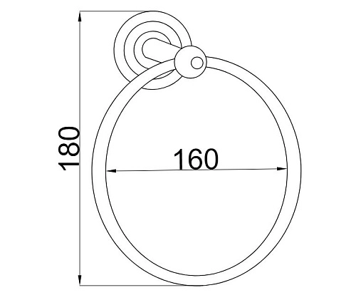 Полотенцедержатель Boheme BAROCCO 10655 Полотенцедержатель Boheme BAROCCO 10655