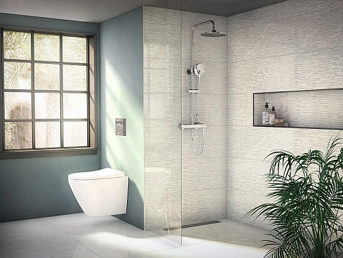 Душевая система Vitra Aquaheat A47200EXP термостатическая, хром Душевая система Vitra Aquaheat A47200EXP термостатическая, хром