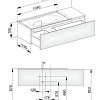 Тумба под раковину Keuco Edition 11 31163ZZ0100, 1400х350х535 мм Тумба под раковину Keuco Edition 11 31163ZZ0100, 1400х350х535 мм