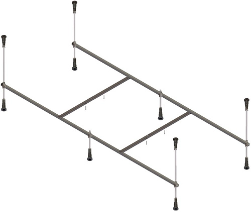 Акриловая ванна STWORKI Карлстад 170x70, с каркасом и сливом-переливом 563277 Акриловая ванна STWORKI Карлстад 170x70, с каркасом и сливом-переливом 563277
