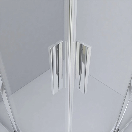 Душевой уголок Vincea Garda VSQ-1G100CL, 1000x1000, хром, стекло прозрачное