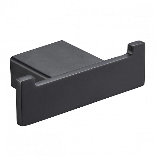 Крючок Milacio Ultra (MCU.950.MB) двойной черный матовый Крючок Milacio Ultra (MCU.950.MB) двойной черный матовый