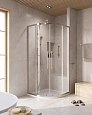 Душевой уголок CEZARES RELAX-304-R-2-90-C-CR 90x90см стекло прозрачное, профиль хром Душевой уголок CEZARES RELAX-304-R-2-90-C-CR 90x90см стекло прозрачное, профиль хром
