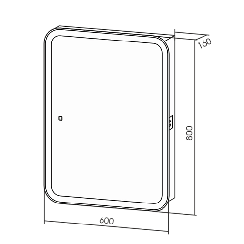 Зеркальный шкаф Silver mirrors Фиджи Flip 60 (LED-00002472) Зеркальный шкаф Silver mirrors Фиджи Flip 60 (LED-00002472)