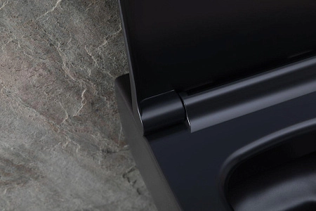 Унитаз подвесной Allen Brau Priority 4.31001.31 с крышкой, черный матовый