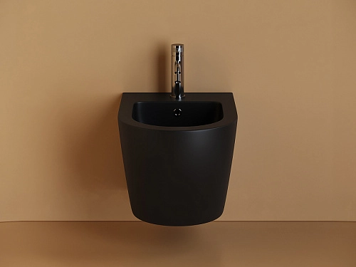 Биде подвесное Ceramica Nova UNO CN11002MB черный матовый Биде подвесное Ceramica Nova UNO CN11002MB черный матовый