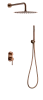 Душевая система Boheme Uno 464-BRB Brushed Bronze