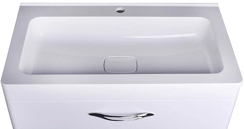 Тумба под раковину Style Line Каре 80 (2 ящ.) Люкс белая, PLUS СС-00002270 Тумба под раковину Style Line Каре 80 (2 ящ.) Люкс белая, PLUS СС-00002270