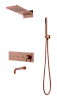 Душевая система Boheme Fusion 130-2-CB встраиваемая Copper Brushed с изливом