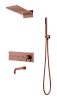 Душевая система Boheme Fusion 130-2-BRB встраиваемая Brushed Bronze с изливом