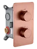 Смеситель для душа Boheme CELL 134-2-CB встраиваемый, с термостатом Copper Brushed