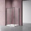 Душевой уголок Vincea Dice VSR-4D1012CLGM, 1200x1000, вороненая сталь, стекло прозрачное