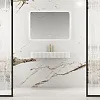 Раковина Vincea VWB-6SG75MW, 750x460x120 из искусственного камня, подвесная, цвет белый матовый