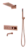 Душевая система Boheme Fusion 131-2-CB встраиваемая с термостатом, Copper Brushed с изливом