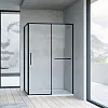 Душевой уголок Vincea Slim Soft VSR-1SS9014CLB, 1400x900, черный, стекло прозрачное