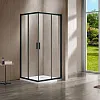 Душевой уголок Vincea Garda VSS-1G8010CLB, 1000x800, черный, стекло прозрачное