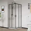 Душевой уголок Vincea City VSS-5CT900CLGM, 900x900, вороненая сталь, стекло прозрачное