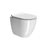 Унитаз приставной GSI PURA безободковый Swirlflush белый (882011) без сиденья