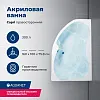 Акриловая ванна Aquanet Capri 160x100 R с каркасом 00205386