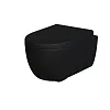 Унитаз подвесной Abner 103T20201R (545x360x330) черный матовый безободковый с толстой крышкой 103T20201R-102T20201
