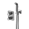 Гигиенический душ Lemark Bronx LM3740GM термостатический, встраиваемый, графит